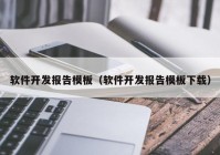 软件开发报告模板（软件开发报告模板下载）